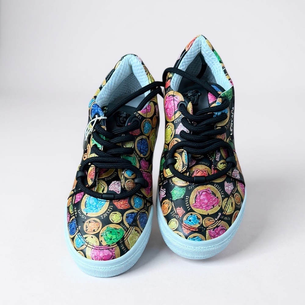 Versace Medusa Head Colorful Kids Sneakers NWT and box